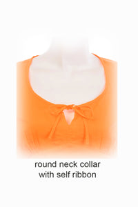 Round Neck With Ribbon