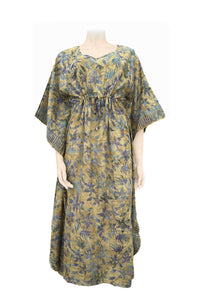 Kaftan-dress Kate 100% cotton printed batik