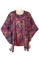 Kaftan Top Purple Batik