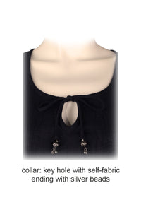 key hole collar for kaftan top