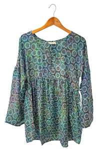 Batik Silk Top