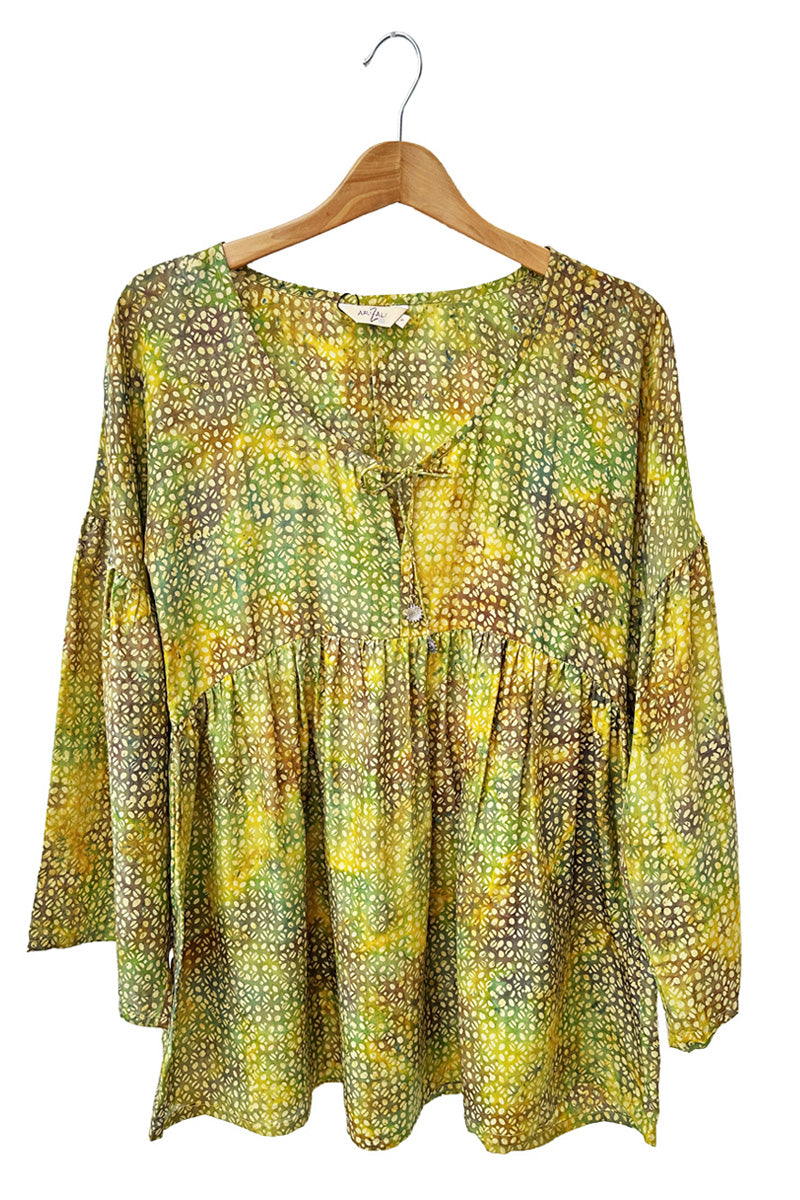 Batik Long Sleeve Top