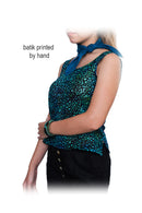 sleeveless top batik-100% cotton-
