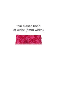 thin elastic at waist band