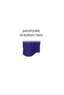 panel yoke at bottom hem for rayon pants