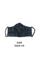 Batik Face Mask Black