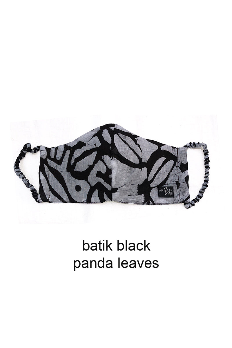 Batik Face Mask Black