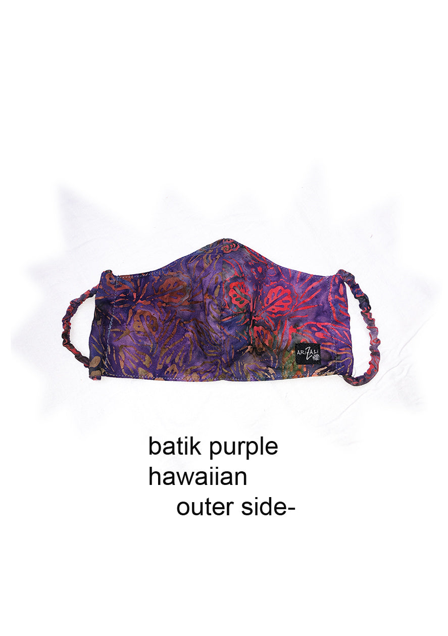 Batik Face Mask Purple