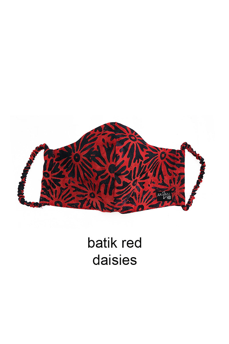 Batik Face Mask Red