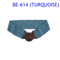 elastic belt turquoise