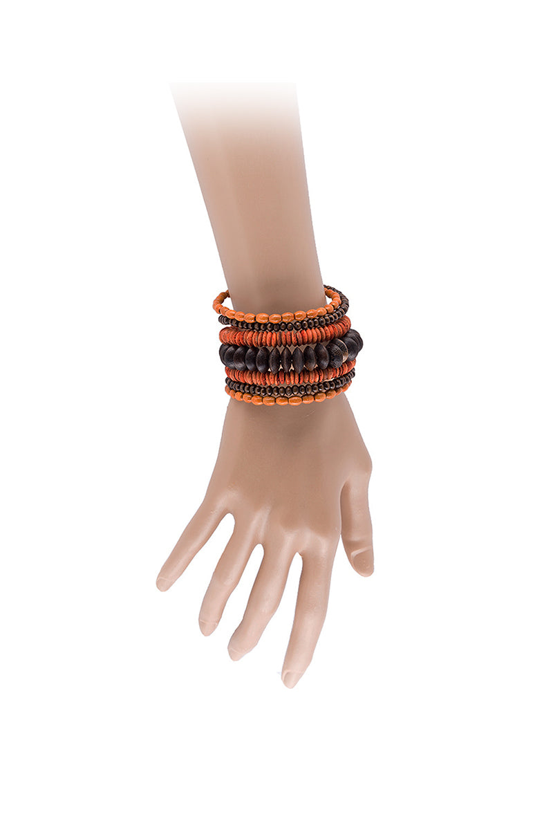 Orange Mix Seeds Bracelet