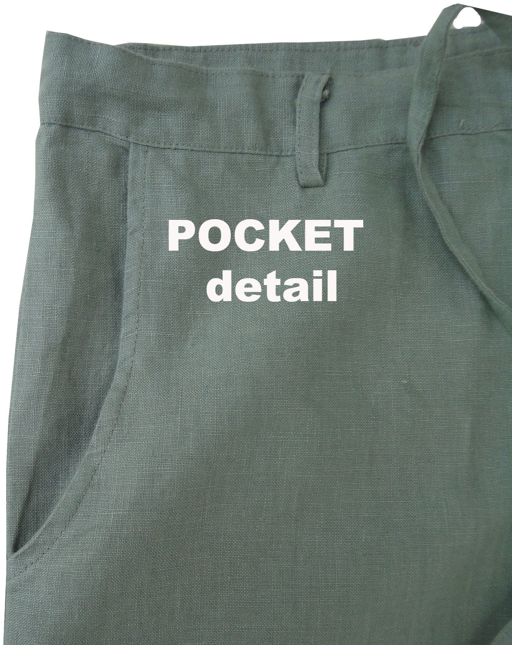 casual men pants pocket detail