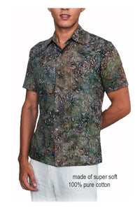 Batik Men Shirt Short Sleeve