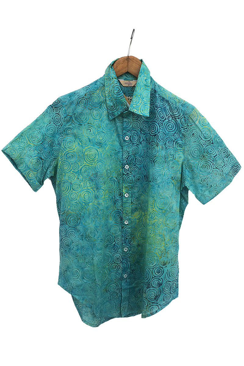 Cotton Shirt Batik Short Sleeve