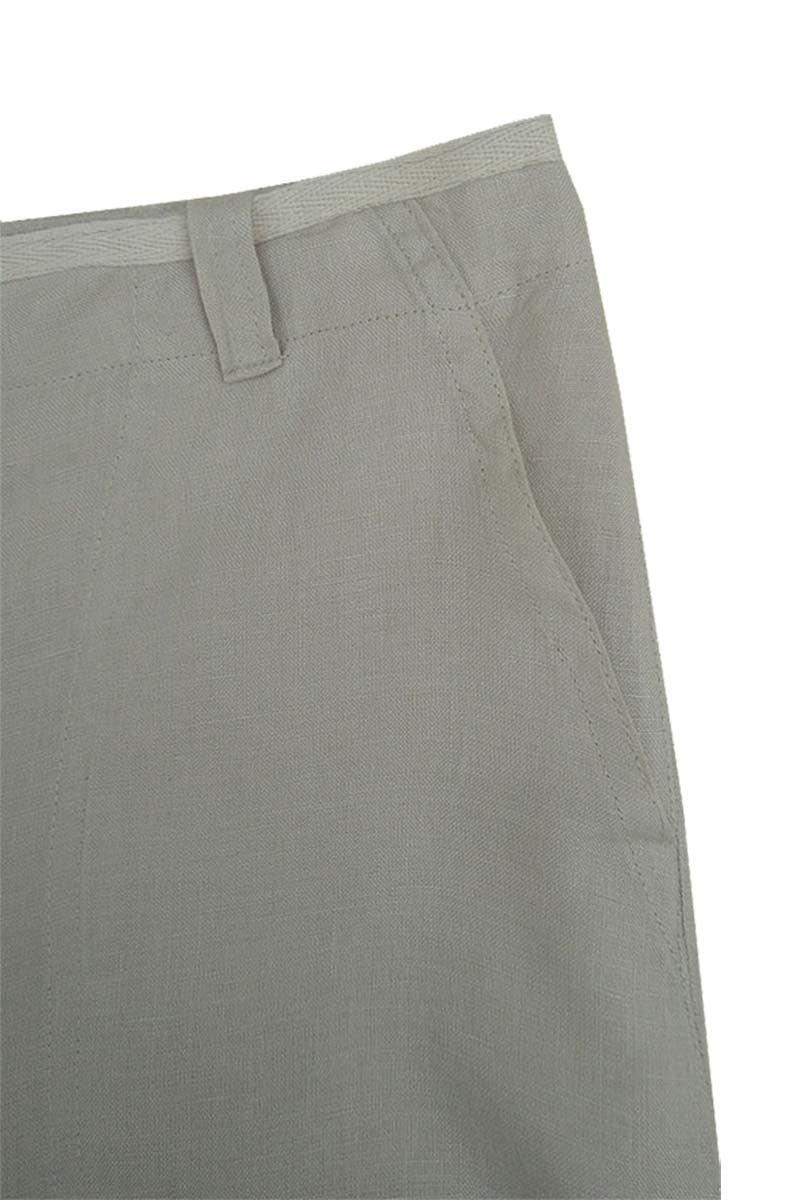 slanting pocket detail, side pocket for 3/4 pants, fine details