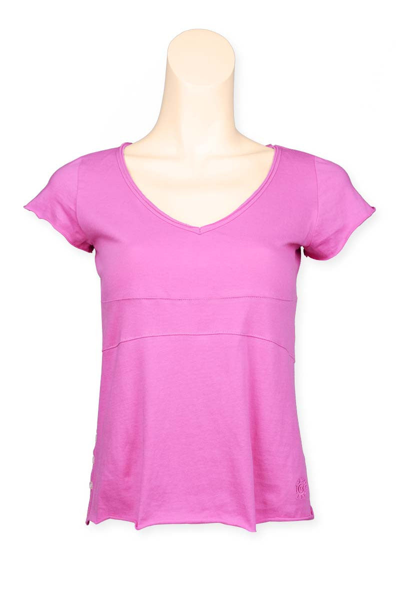 Lady's T-shirt V-neck shape