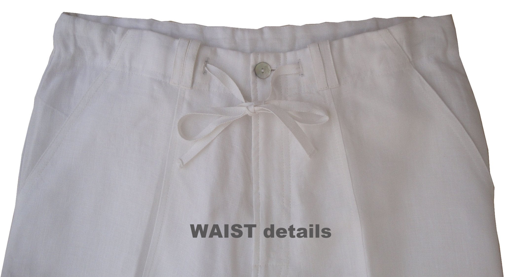 men pants linen detail front